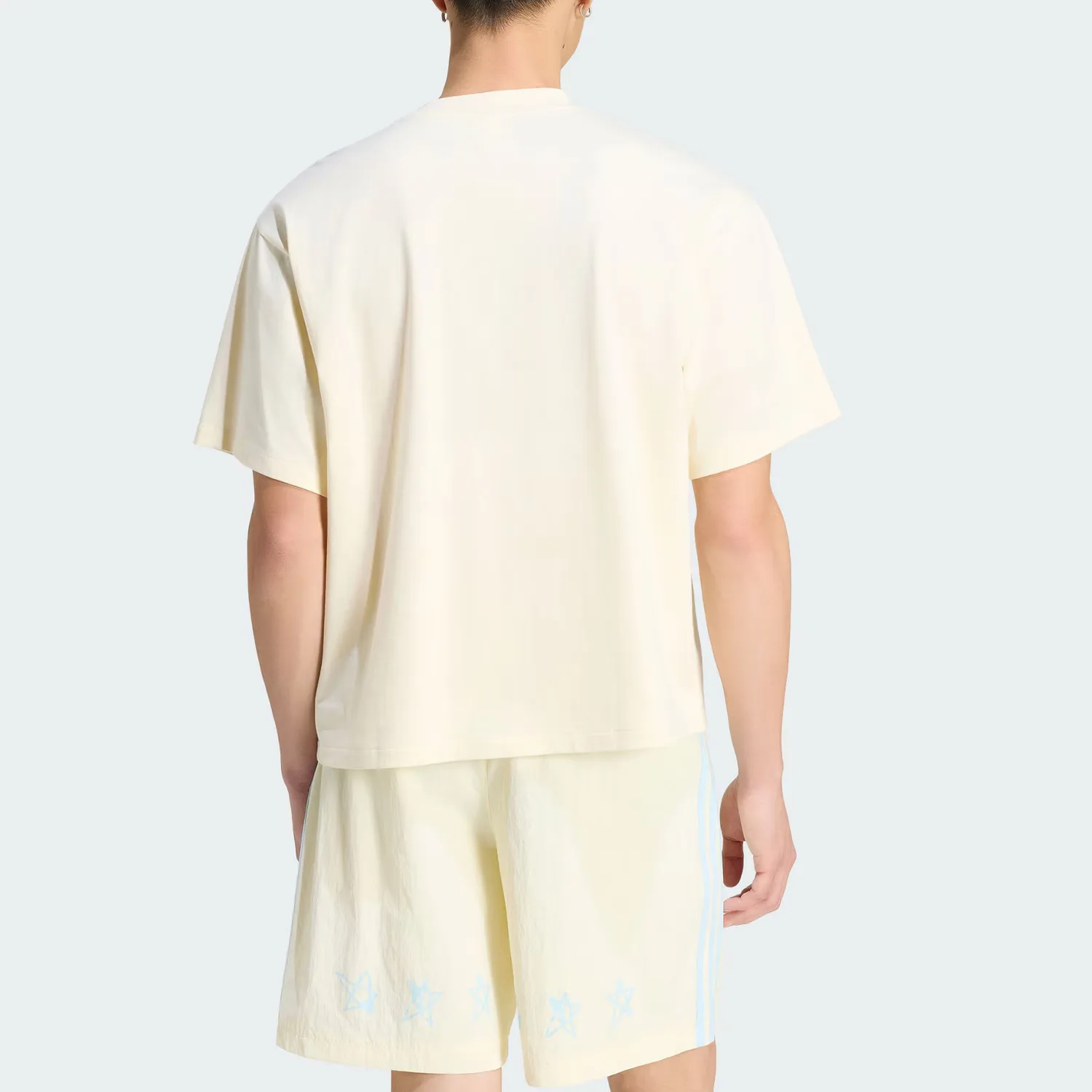 Adidas Originals Футболка мужская ivory с круглым вырезом — фото 4
