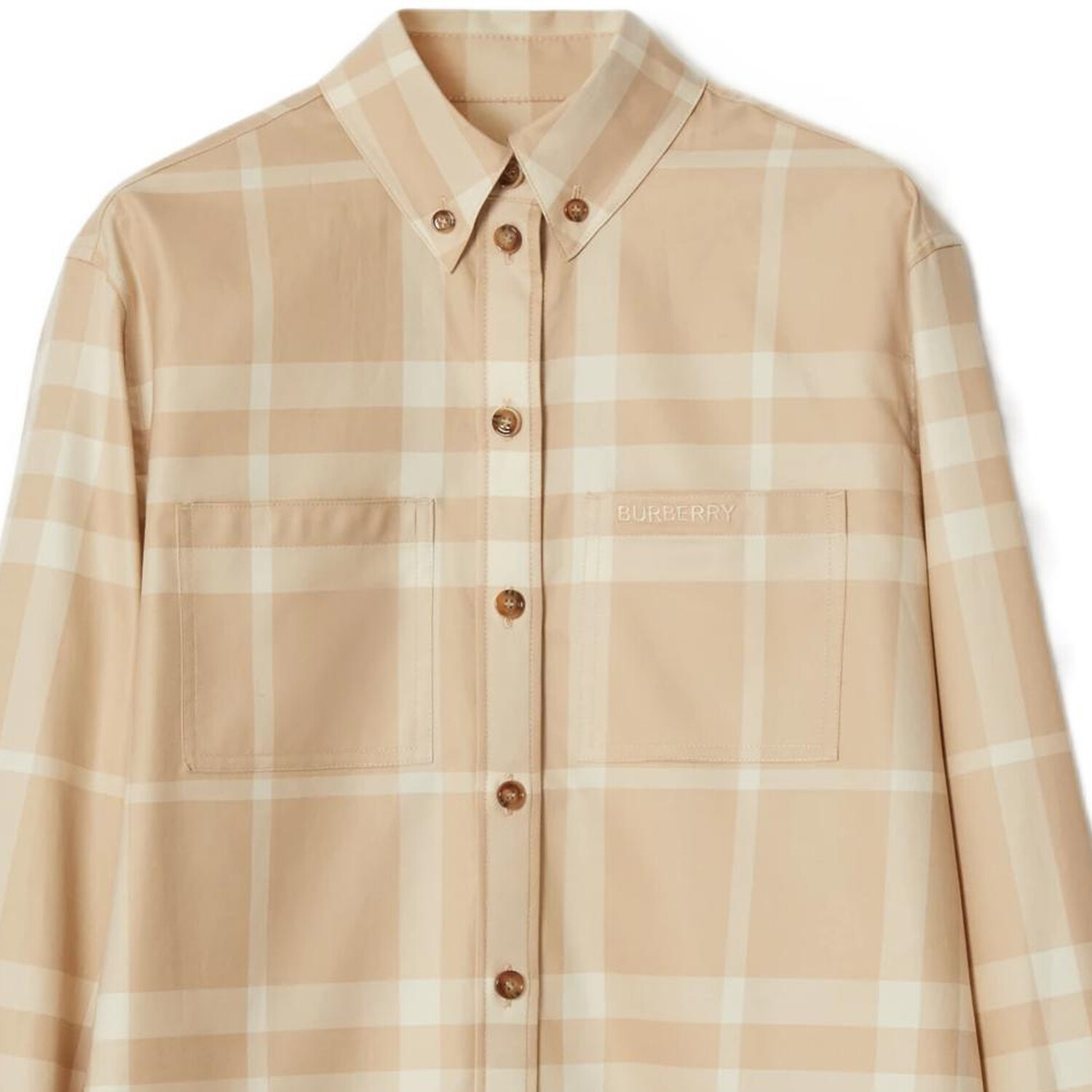 Рубашка женская Burberry, желто-коричневый — фото 3