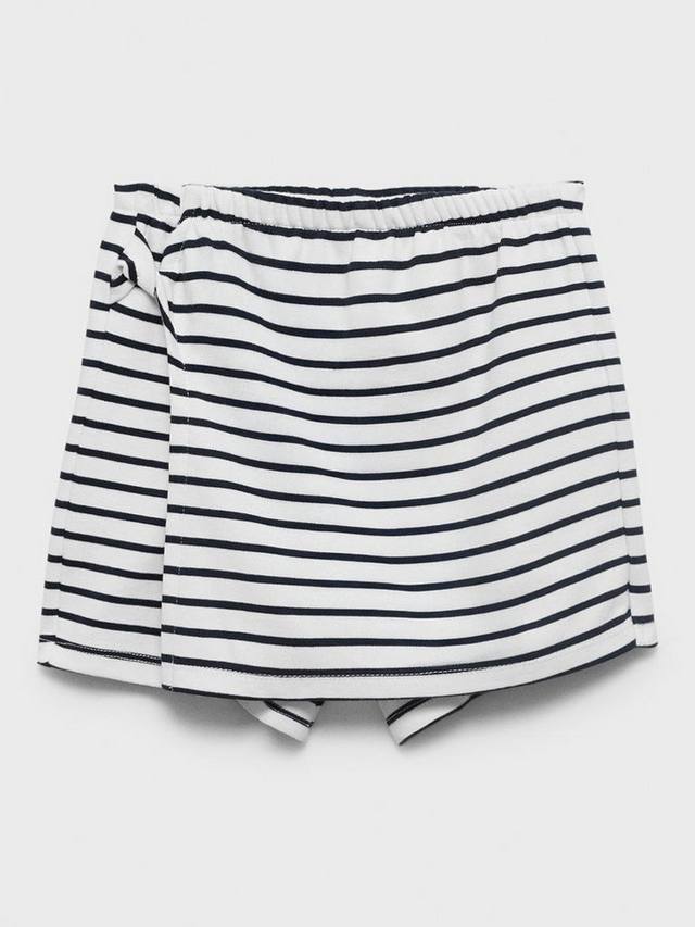 

Детская юбка с полосками из хлопка Mango, Navy