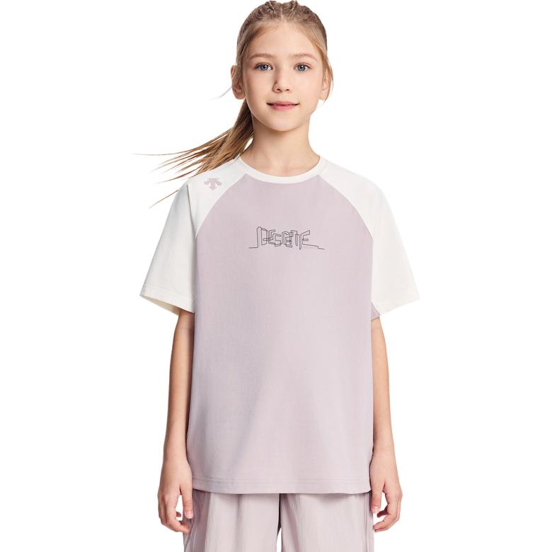 Детская футболка Quick Dry Movewear Kids DESCENTE, Cr-Egret — фото 2