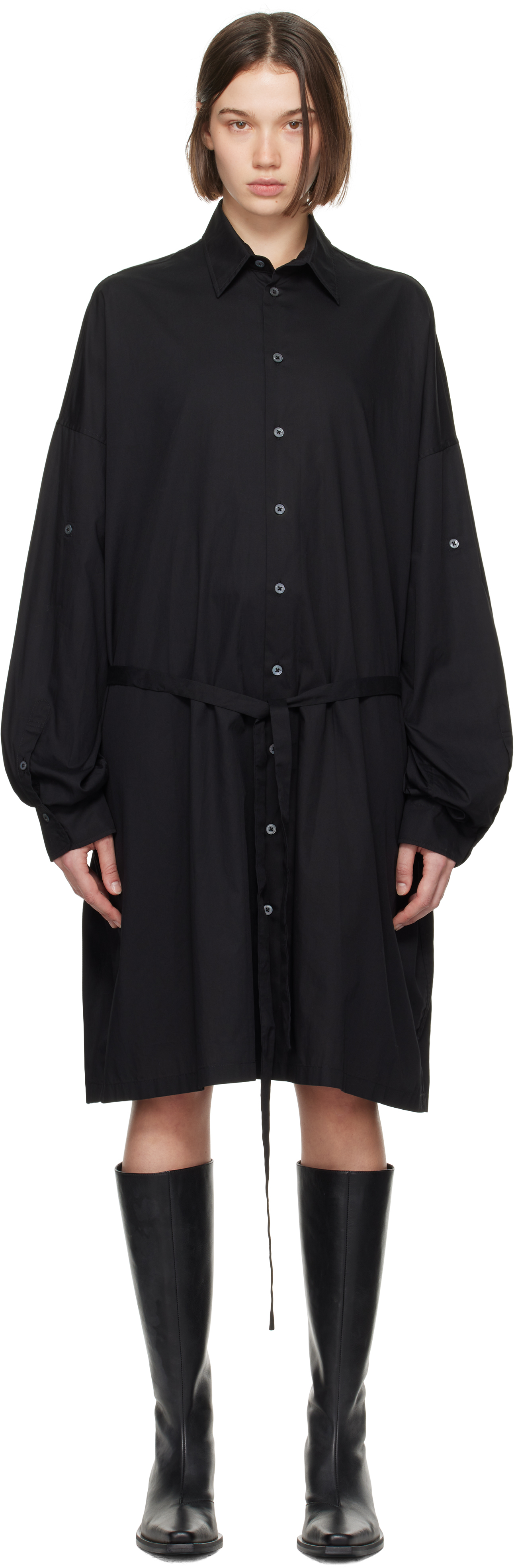 

Платье-рубашка свободного кроя миди Ann Demeulemeester