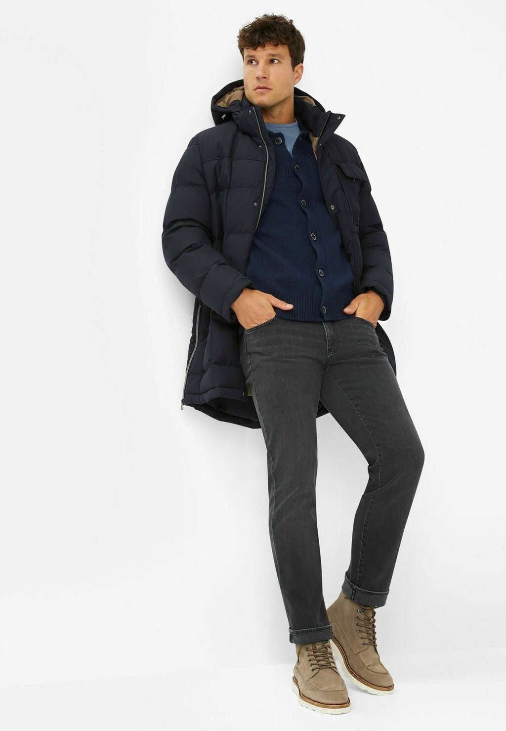 

Кардиган STYLE JAYDEN BRAX, темно-синий