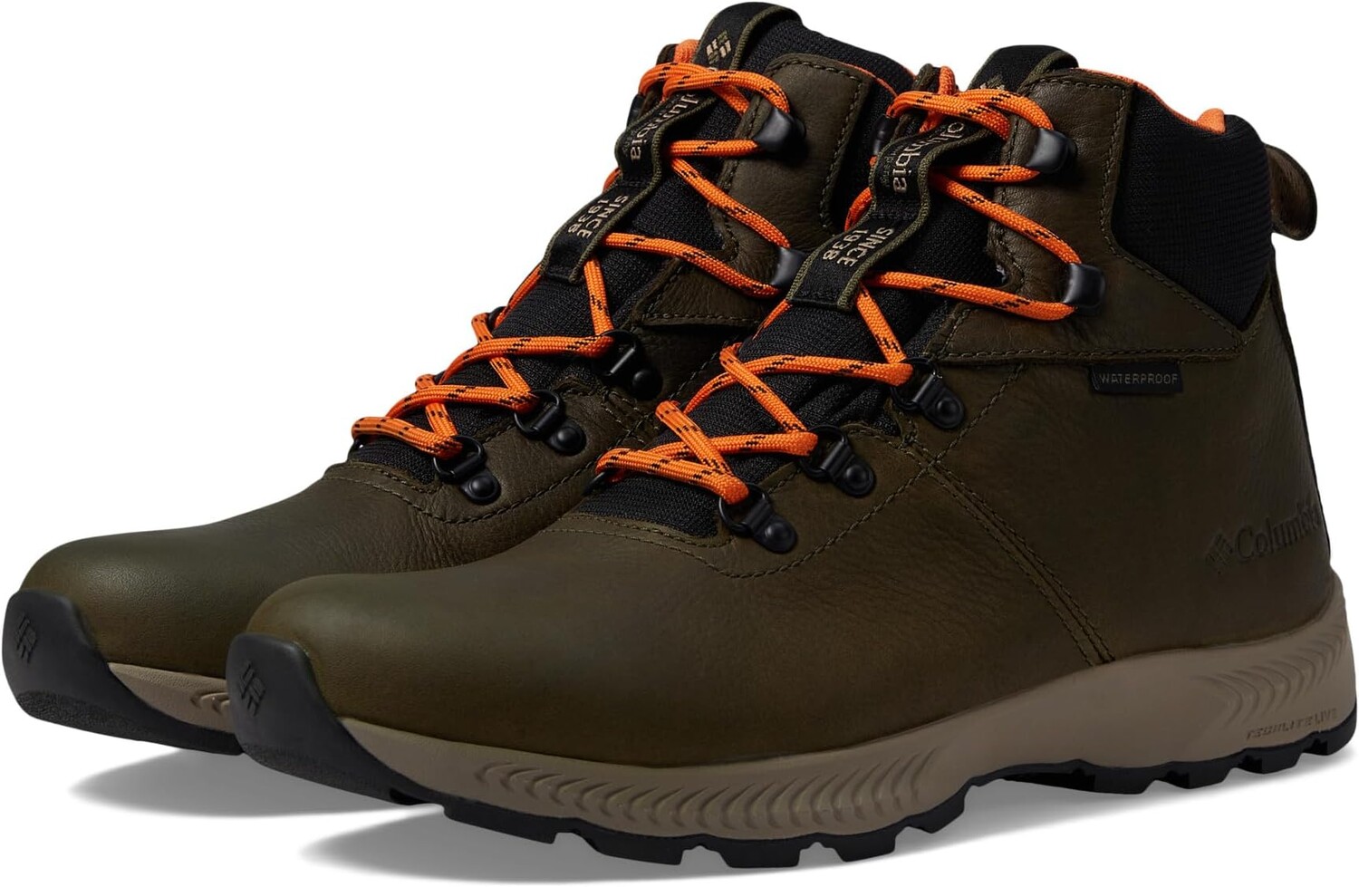 

Ботинки Columbia Landroamer Explorer Waterproof, цвет Peatmoss/Bright Orange