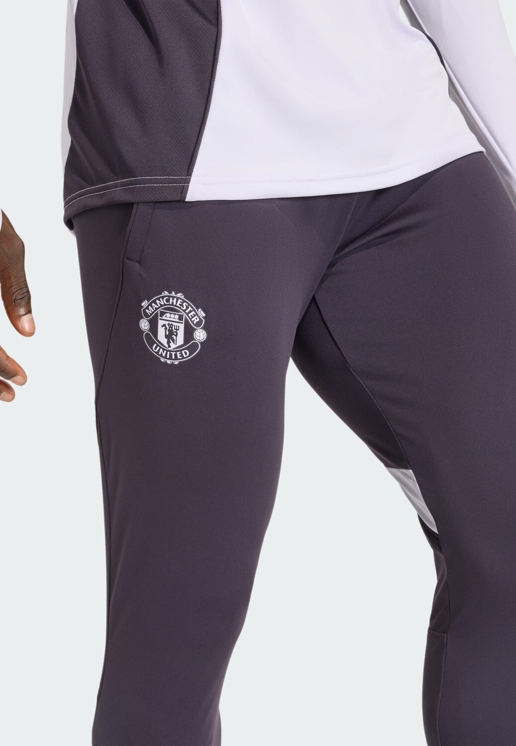 Adidas Performance Узкие спортивные штаны 'Manchester United Tiro 25 Competition' в цветах пастельный фиолетовый, темный фиолетовый — фото 4