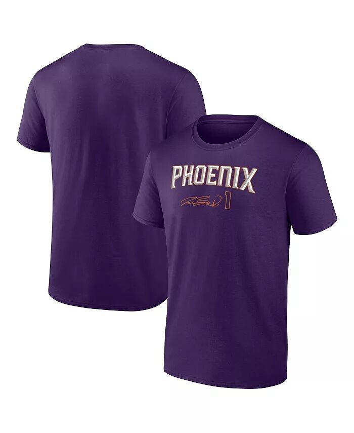 

Мужская фиолетовая футболка с именем и номером Devin Booker Phoenix Suns Fanatics