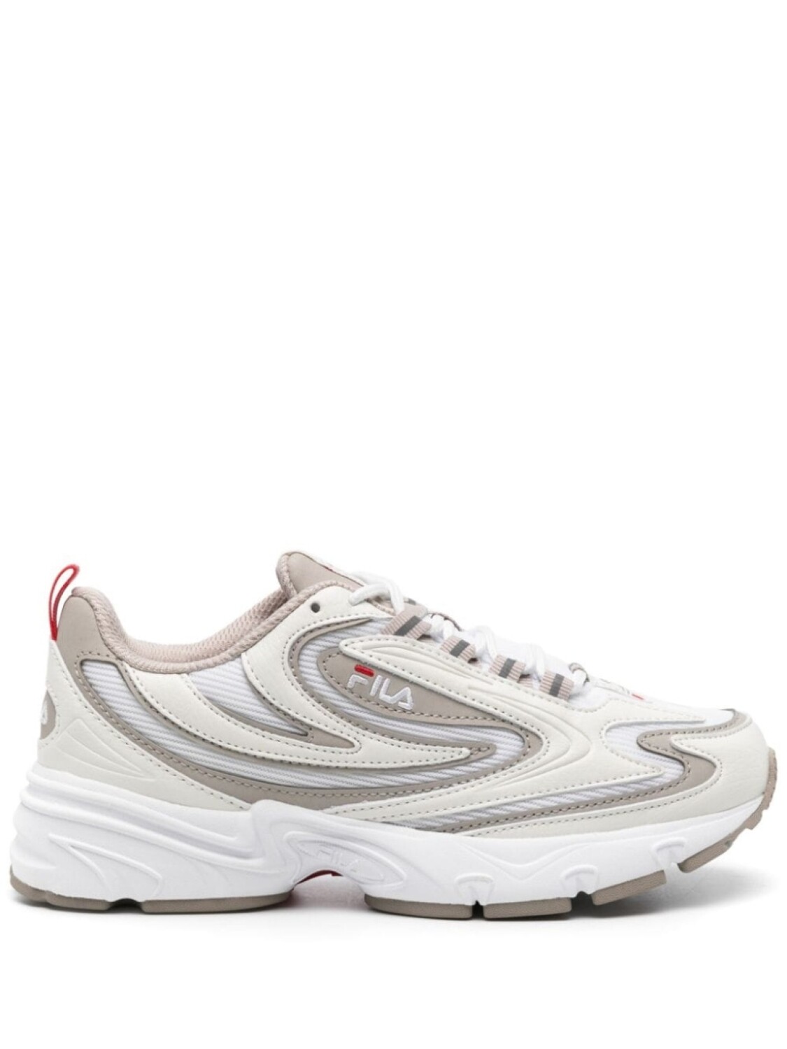 Массивные кроссовки Fila Actix со вставками, белый