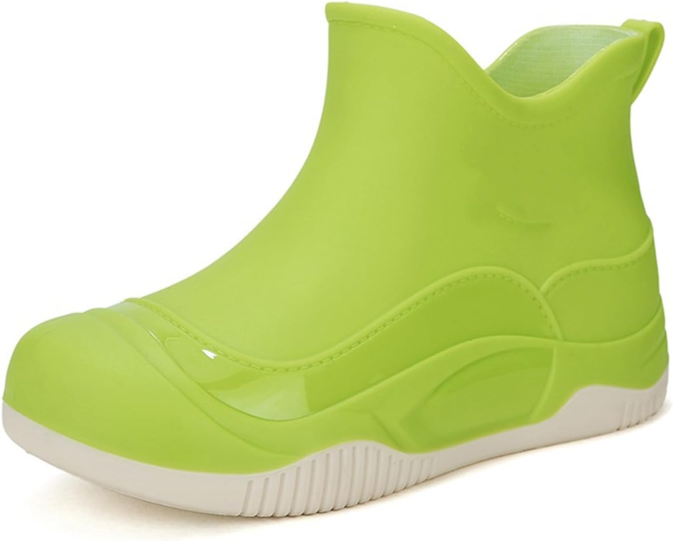 

Женские и мужские ботинки Deck, водонепроницаемые, противоскользящие, резиновые черевики Chelsea до щиколотки Lghlmcl, зеленый