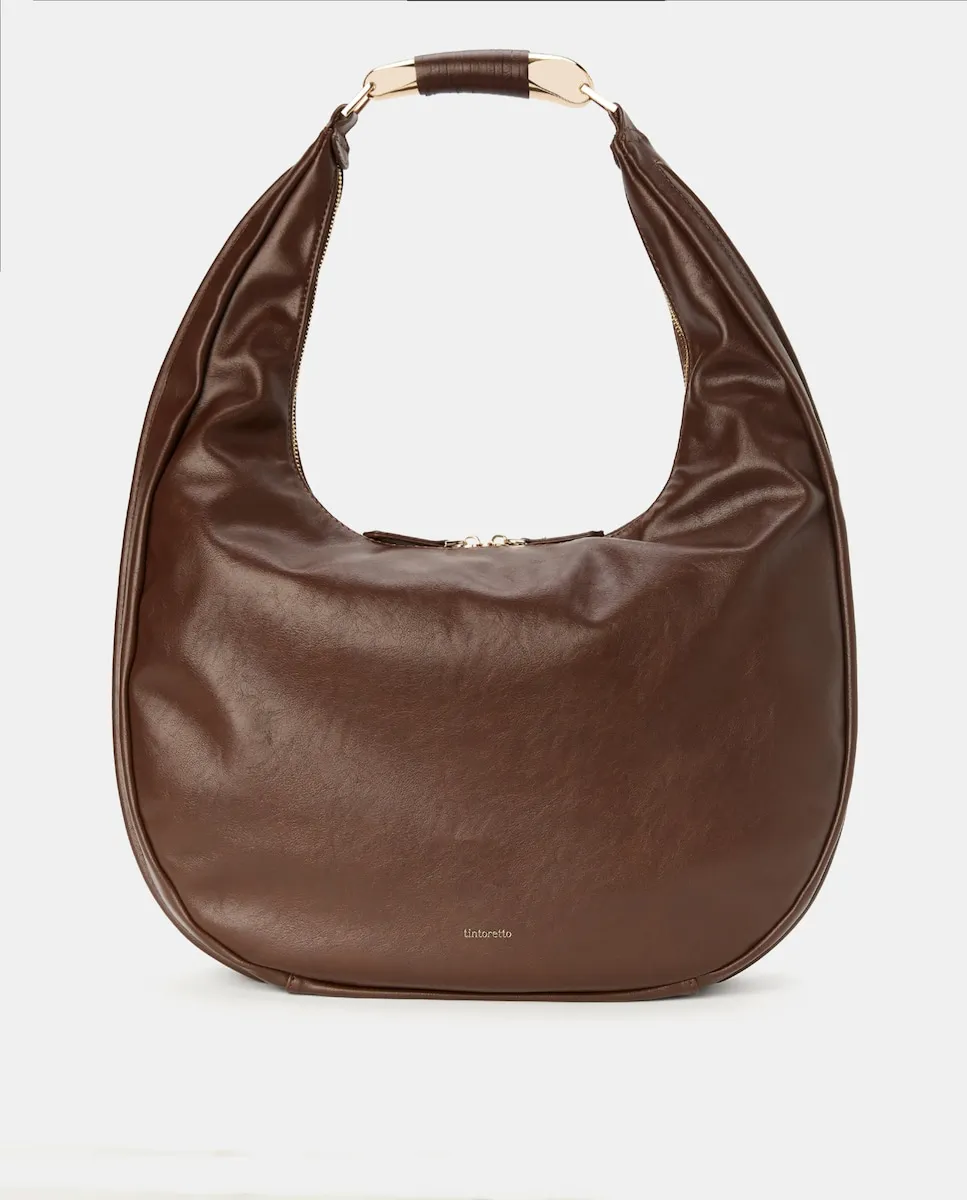 

Сумка через плечо с эффектом кожи Tintoretto, шоколадный