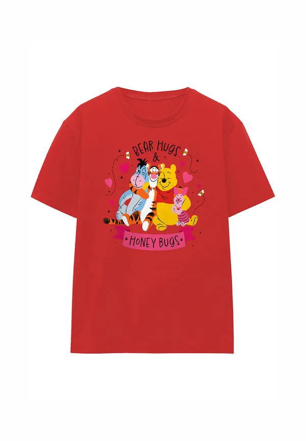 

Футболка с принтом «медвежонок винни-пух обнимает» Disney, Red, Красный, Футболка с принтом «медвежонок винни-пух обнимает» Disney, Red