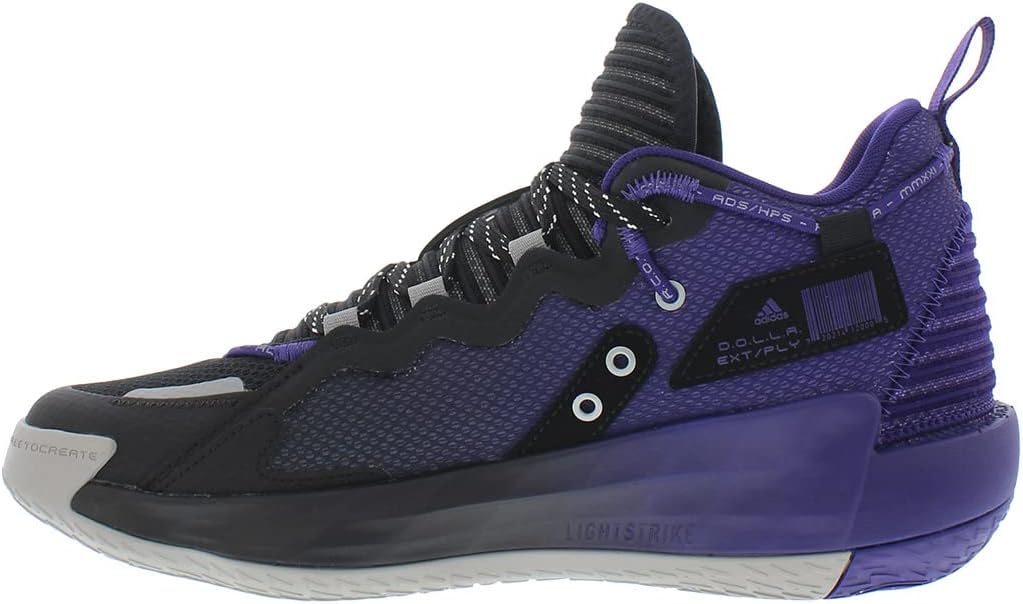 Женские кроссовки Adidas Dame 7, черный/фиолетовый — фото 4
