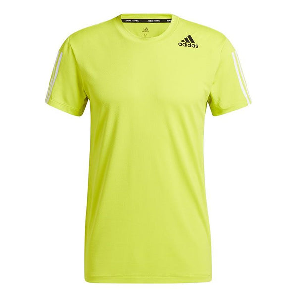 

Футболка h.rdy 3s tee training running sports short sleeve green yellow Adidas, желтый