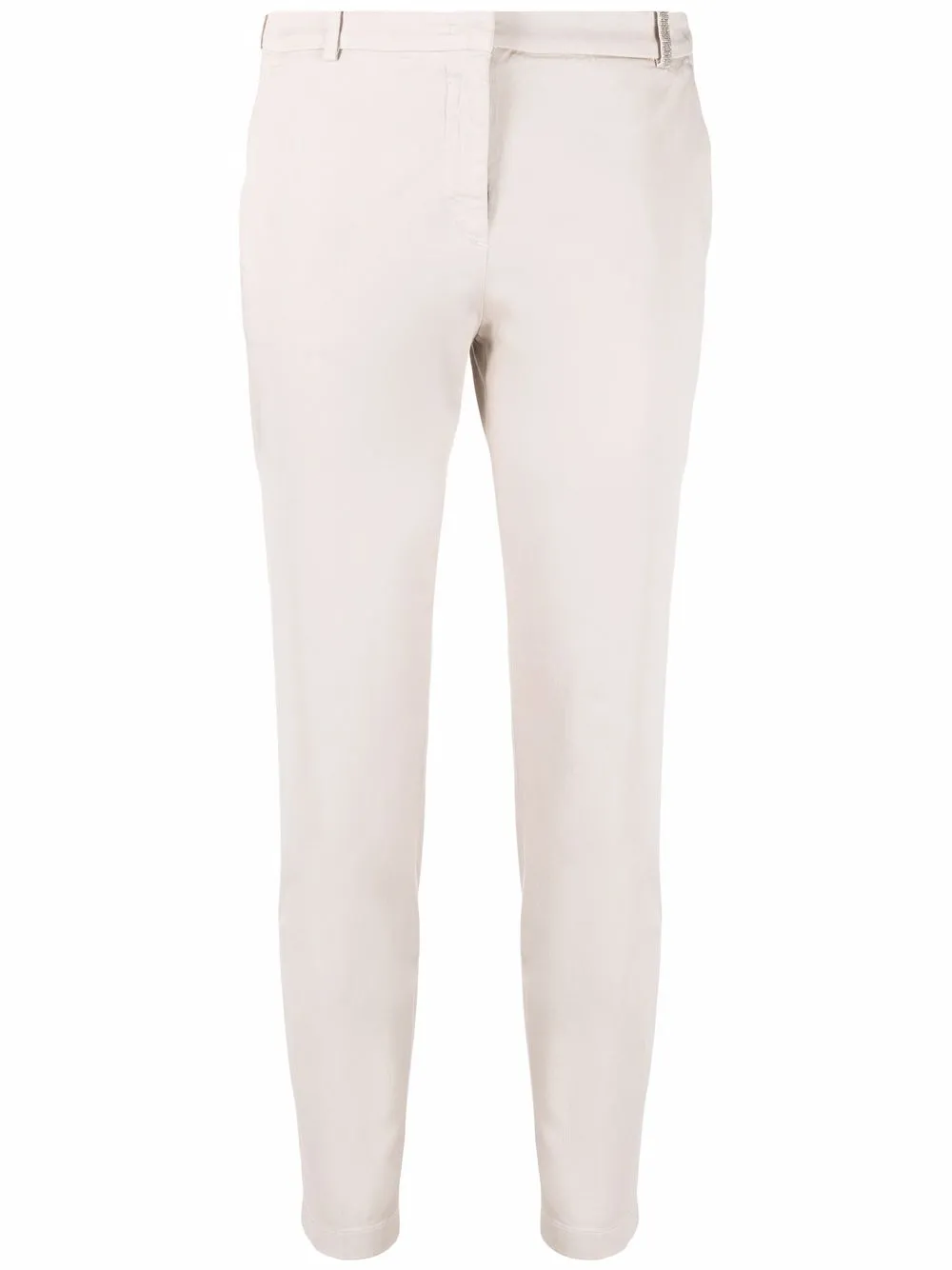 

Укороченные брюки средней посадки Fabiana Filippi, нейтральный