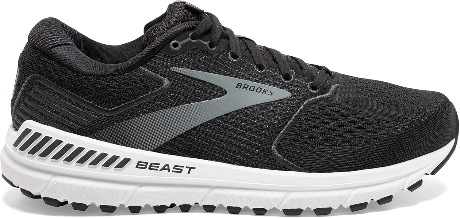 Мужские беговые кроссовки Brooks Beast '20 с поддержкой, черный/серый — фото 3