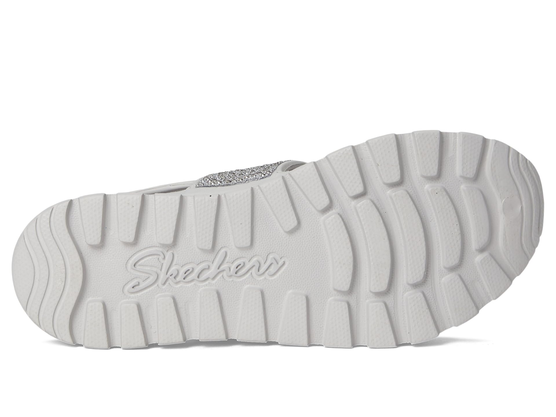 Сандалии SKECHERS Foamies Arch Fit Footsteps Double Band With Rhinestones, Gray — фото 3