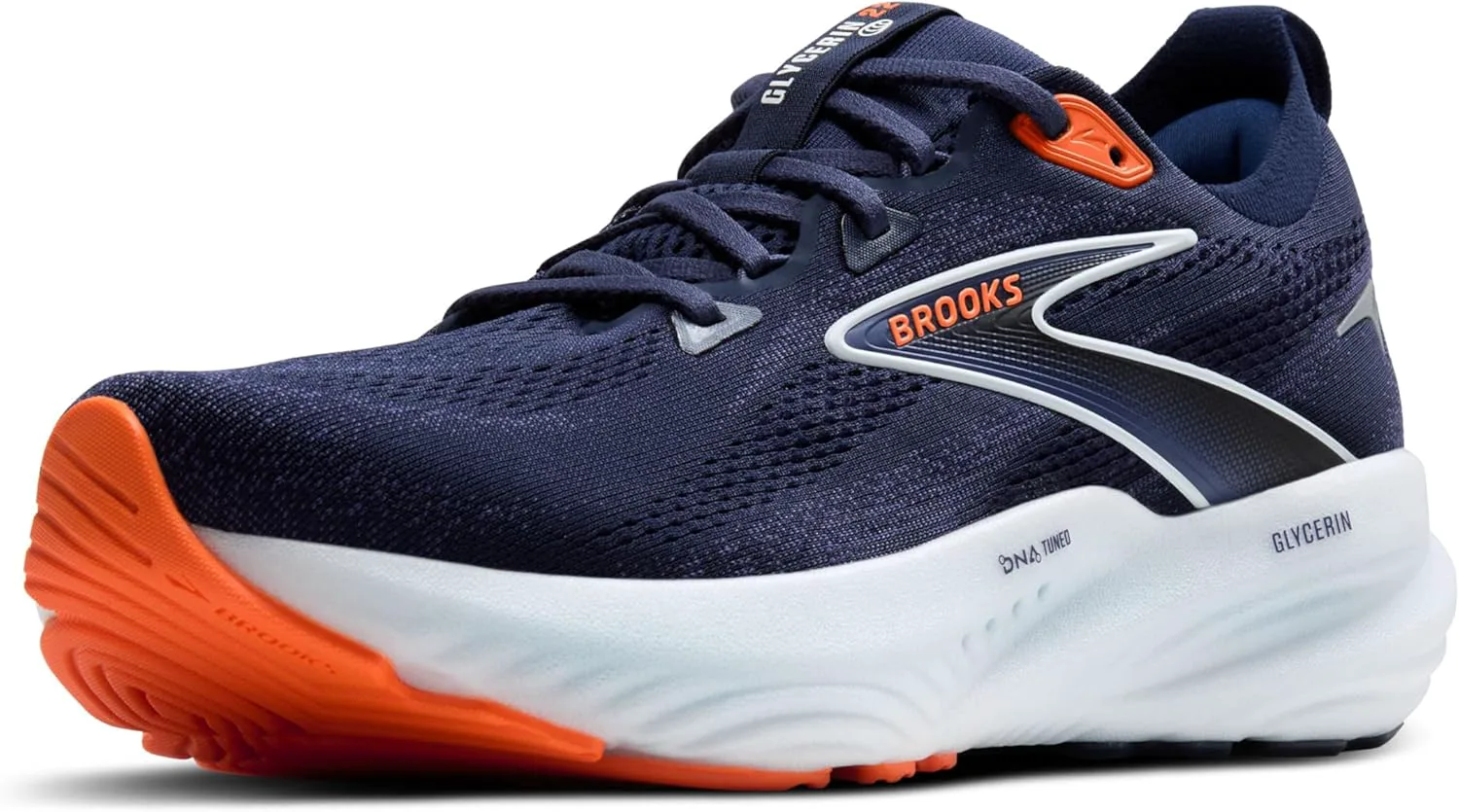 

Мужские кроссовки Brooks Glycerin 22 нейтральной амортизации, синий/оранжевый