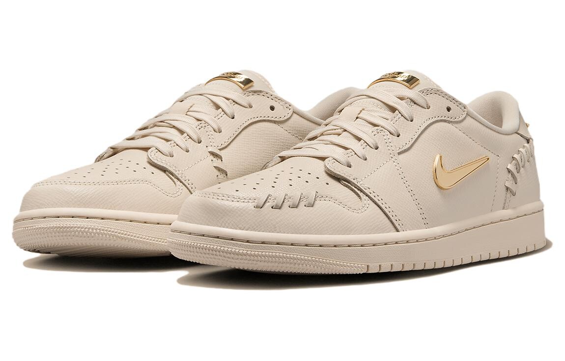 Jordan Air Jordan 1 винтажные баскетбольные кроссовки женские, Серый/Золотой — фото 3