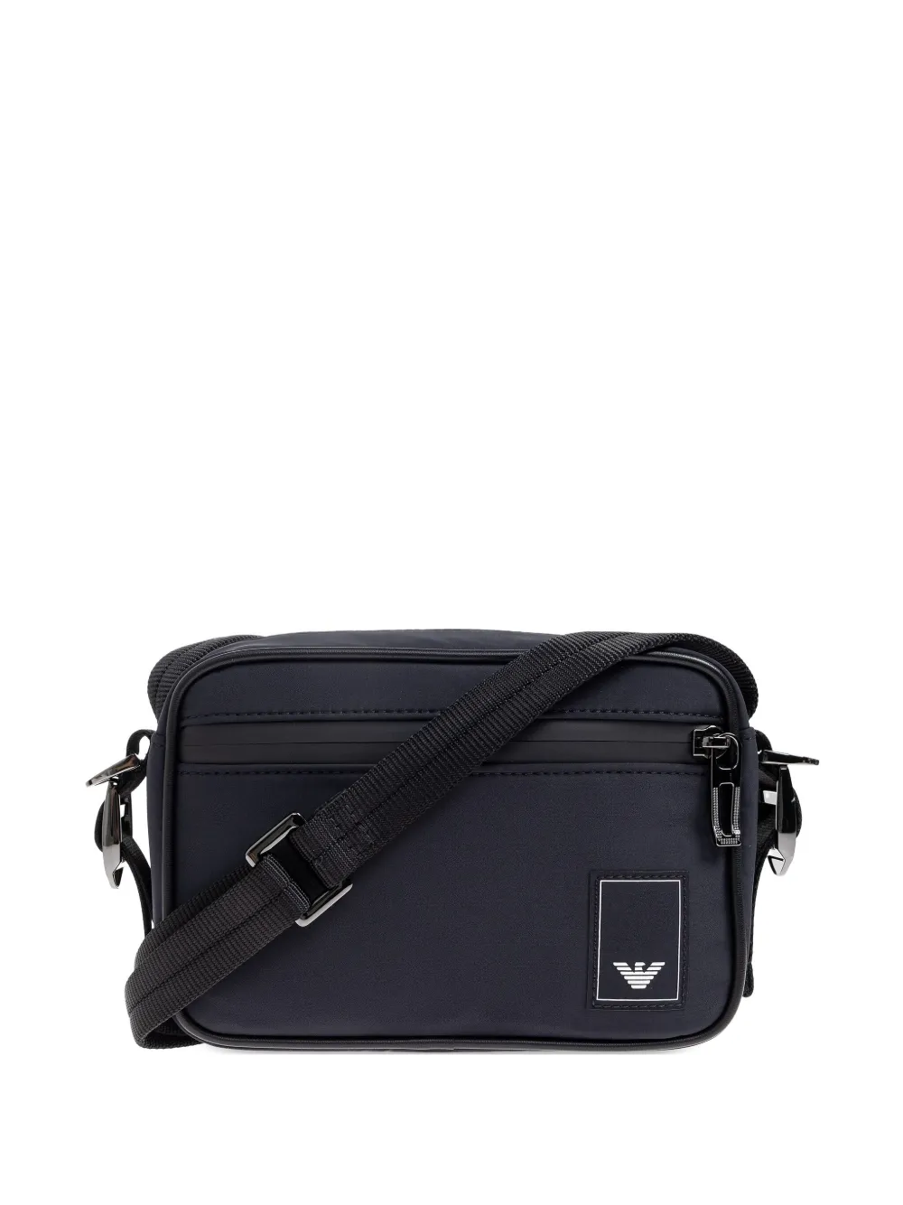 

Сумка-мессенджер с нашивкой-логотипом EMPORIO ARMANI, синий