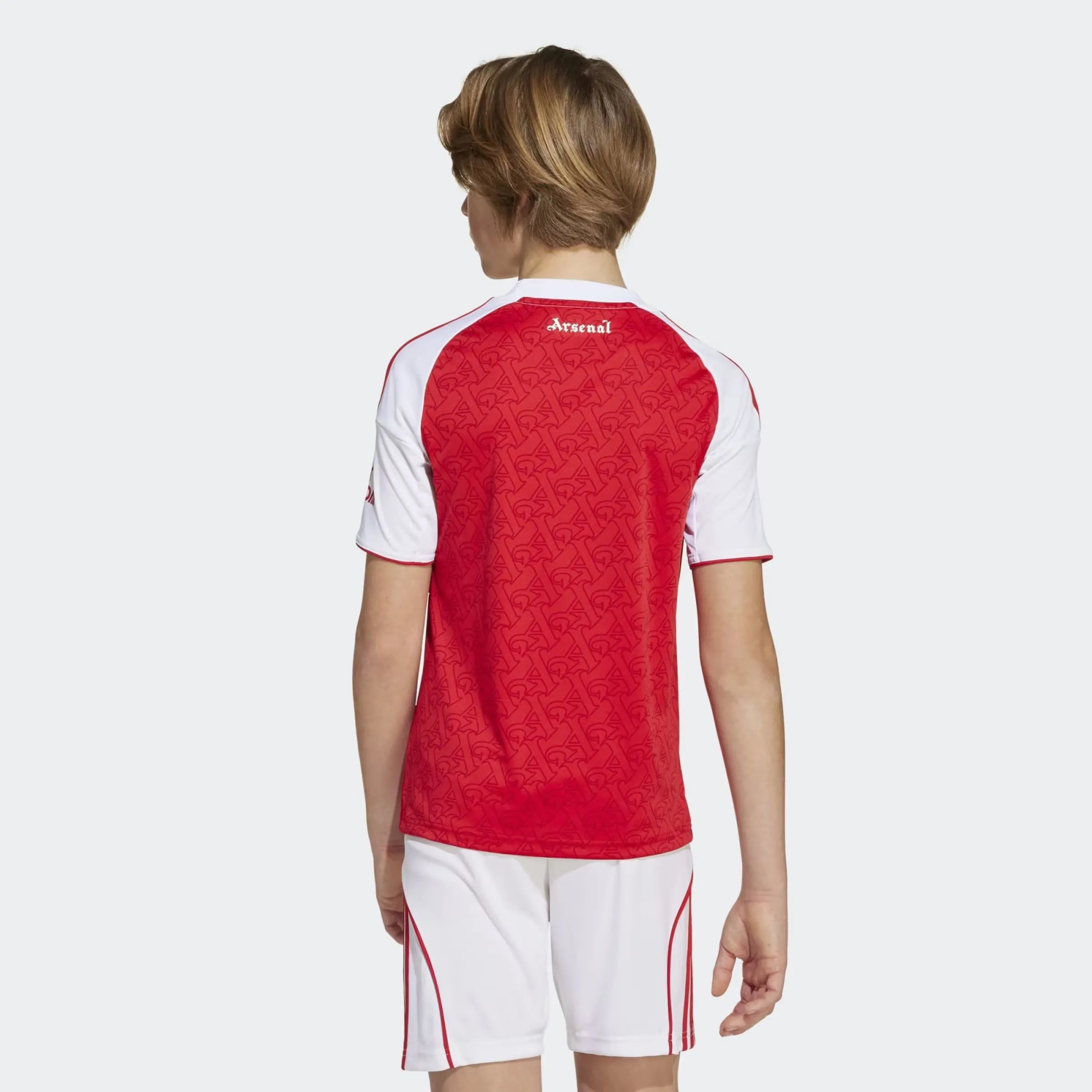 Детская футболка домашняя форма Arsenal FC 2025-2026 adidas, красный — фото 3