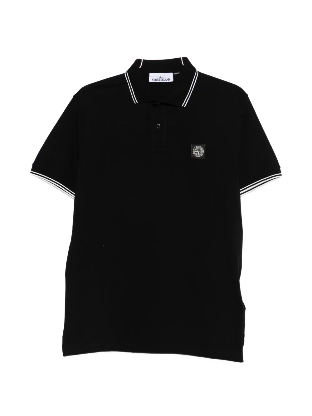 

Поло с коротким рукавом Stone Island, черный