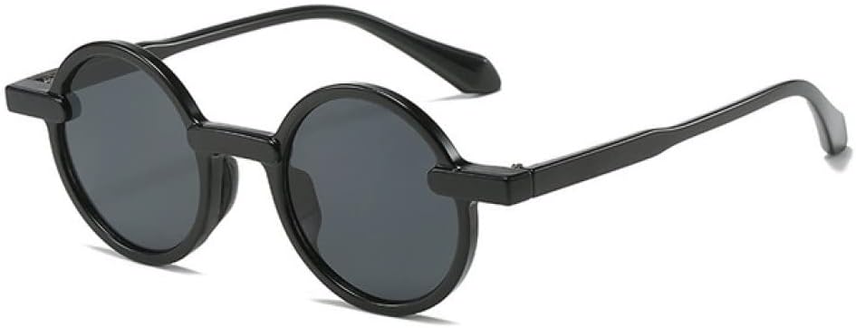 

Круглые солнцезащитные очки для женщин, прозрачные линзы с градиентом цвета "океан", защита от УФ-излучения UV400; мужские солнцезащитные очки в стиле ретро-панк LANGSER, C1 Black