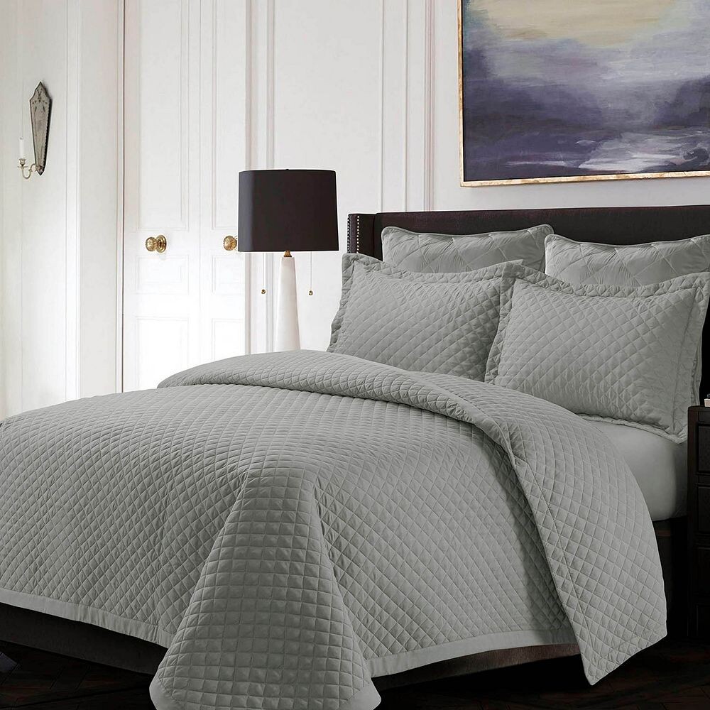 

Комплект одеял Tribeca Living Brisbane большого размера с бриллиантами, цвет Silver Gray