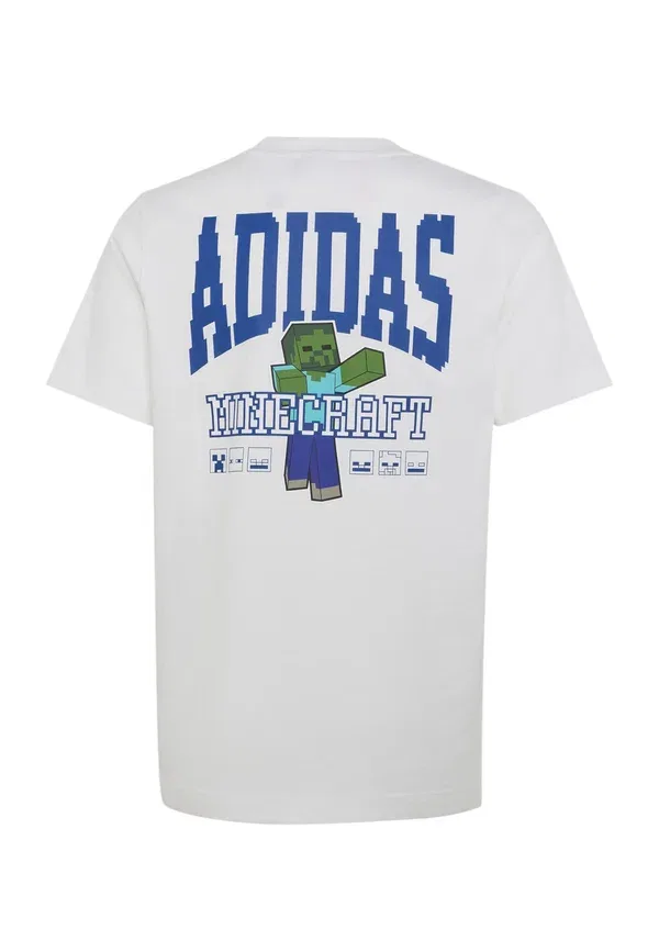 Футболка с принтом J Minecraft 2 Adidas Performance, белый — фото 2