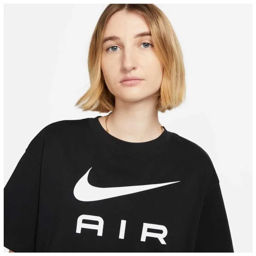 Женская футболка с логотипом Nike Air, Черный — фото 3