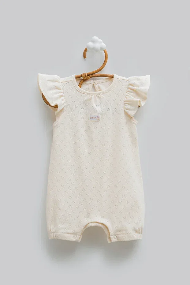 Детский комбинезон для девочек ажурный Basics Caramell, Beige