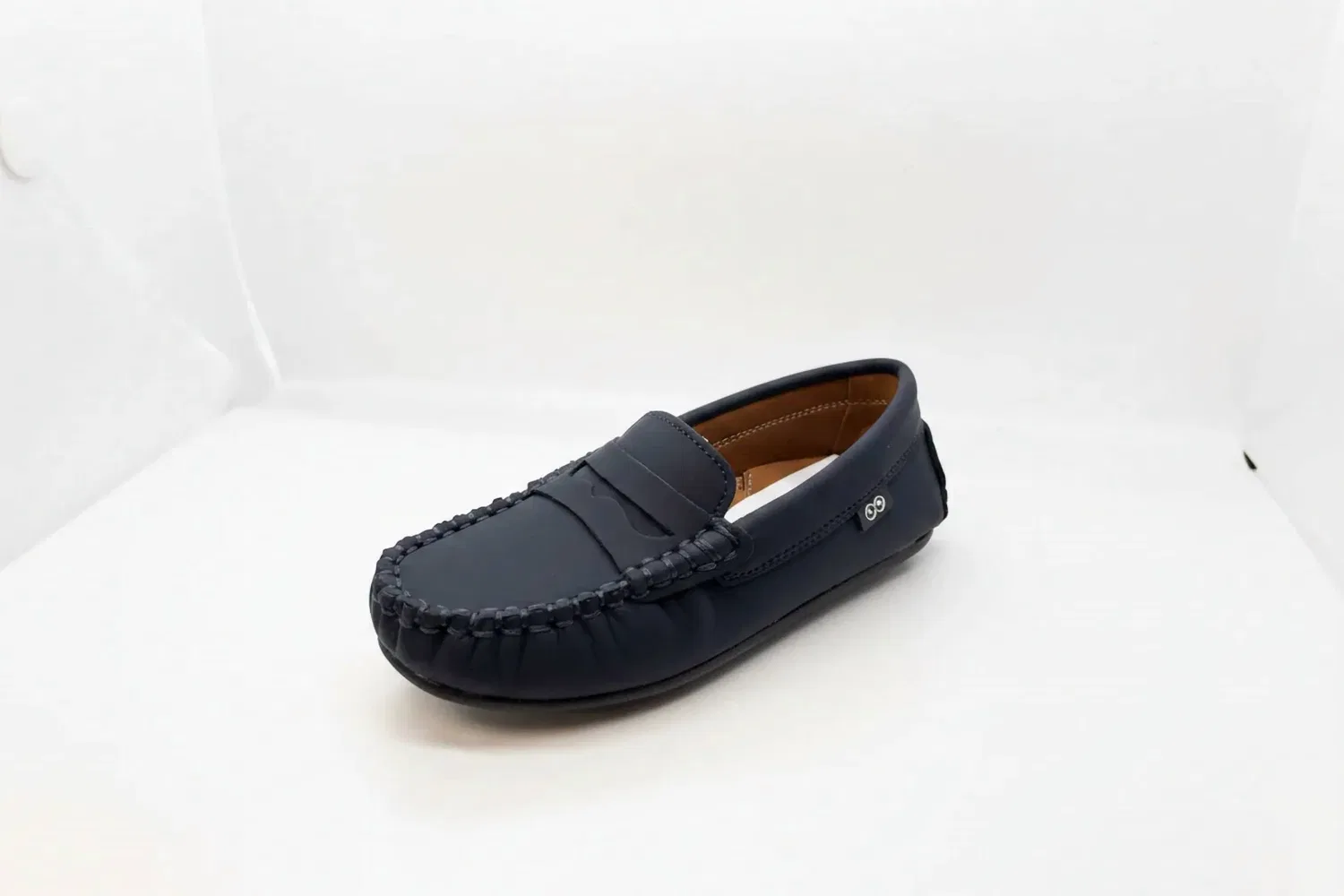 Детские мокасины-лоферы Cosima Penny Loafer из премиальной кожи Ralph Miguel, Blue Leather — фото 2