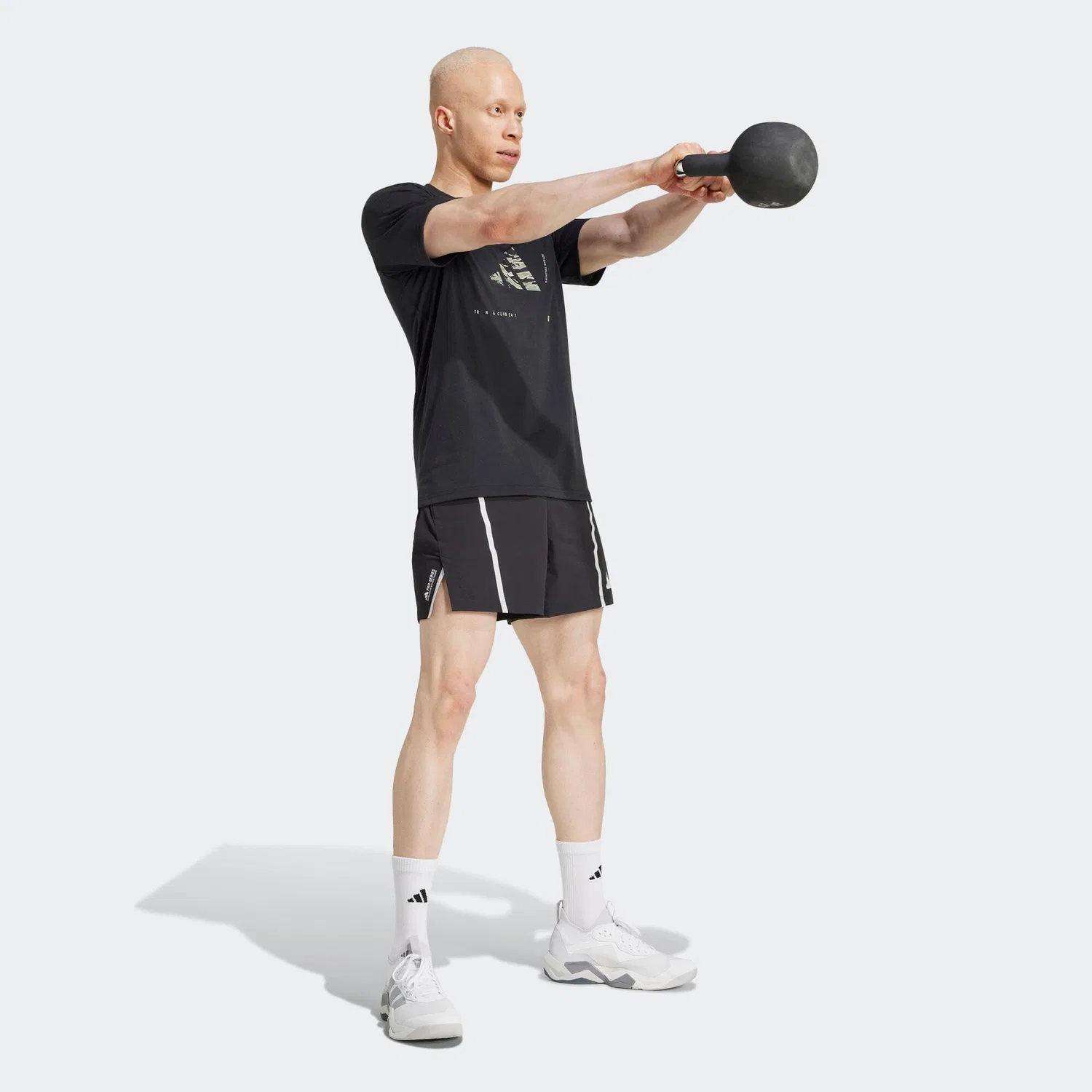 Мужская легкая хлопковая футболка Adidas — фото 3