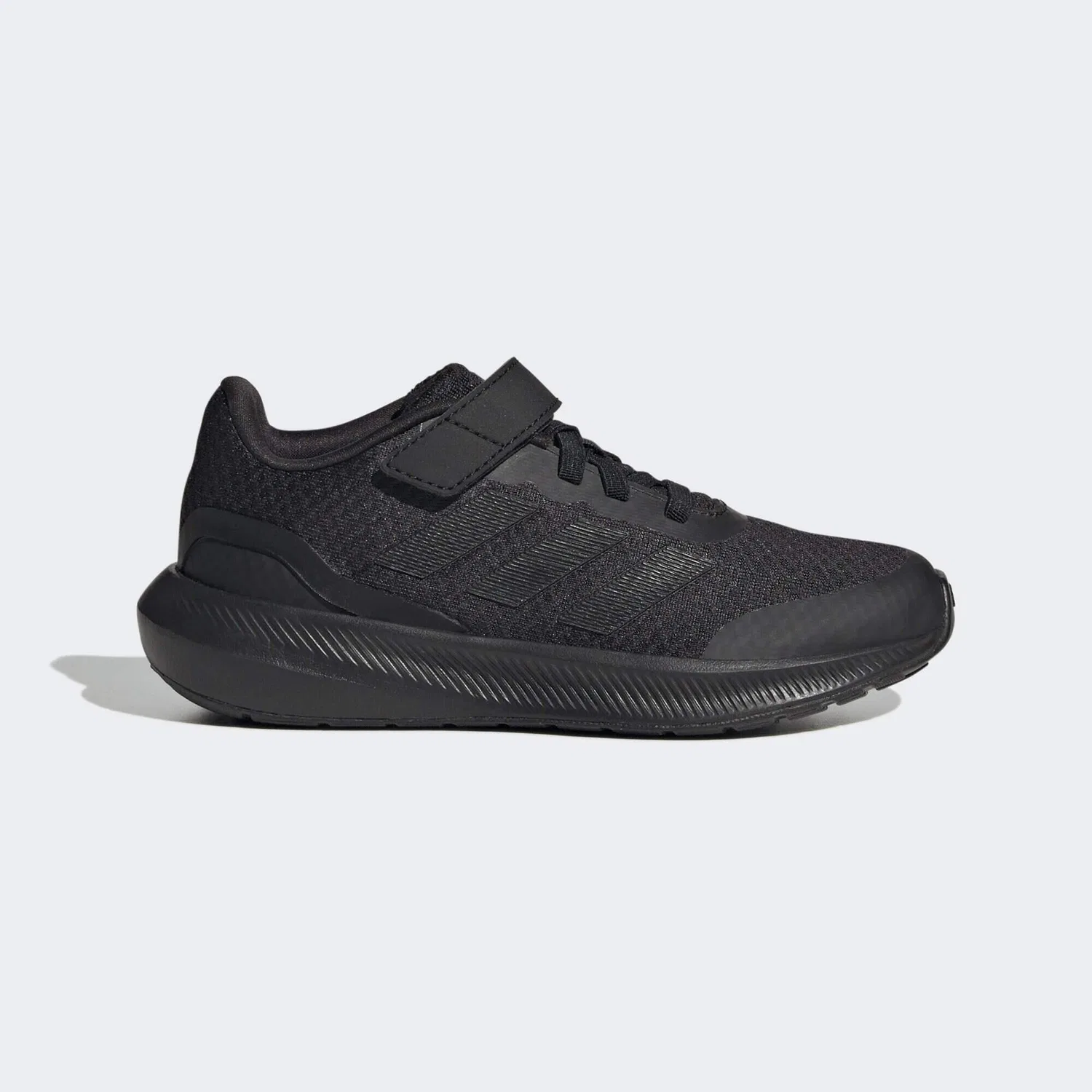 Детские кроссовки с эластичными шнурками и липучкой RunFalcon 3.0 Elastic Lace Top Strap Adidas, Schwarz — фото 2