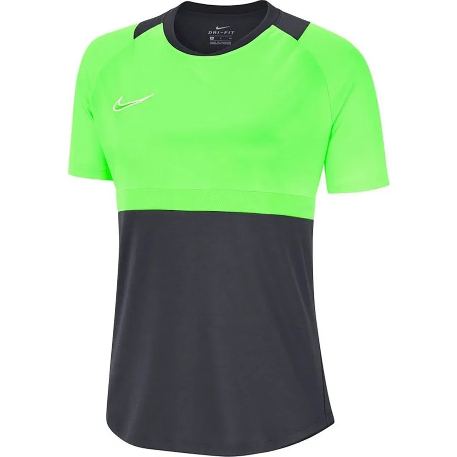 Футболка женская с принтом Dry-Fit Academy Nike, Серо-зеленый