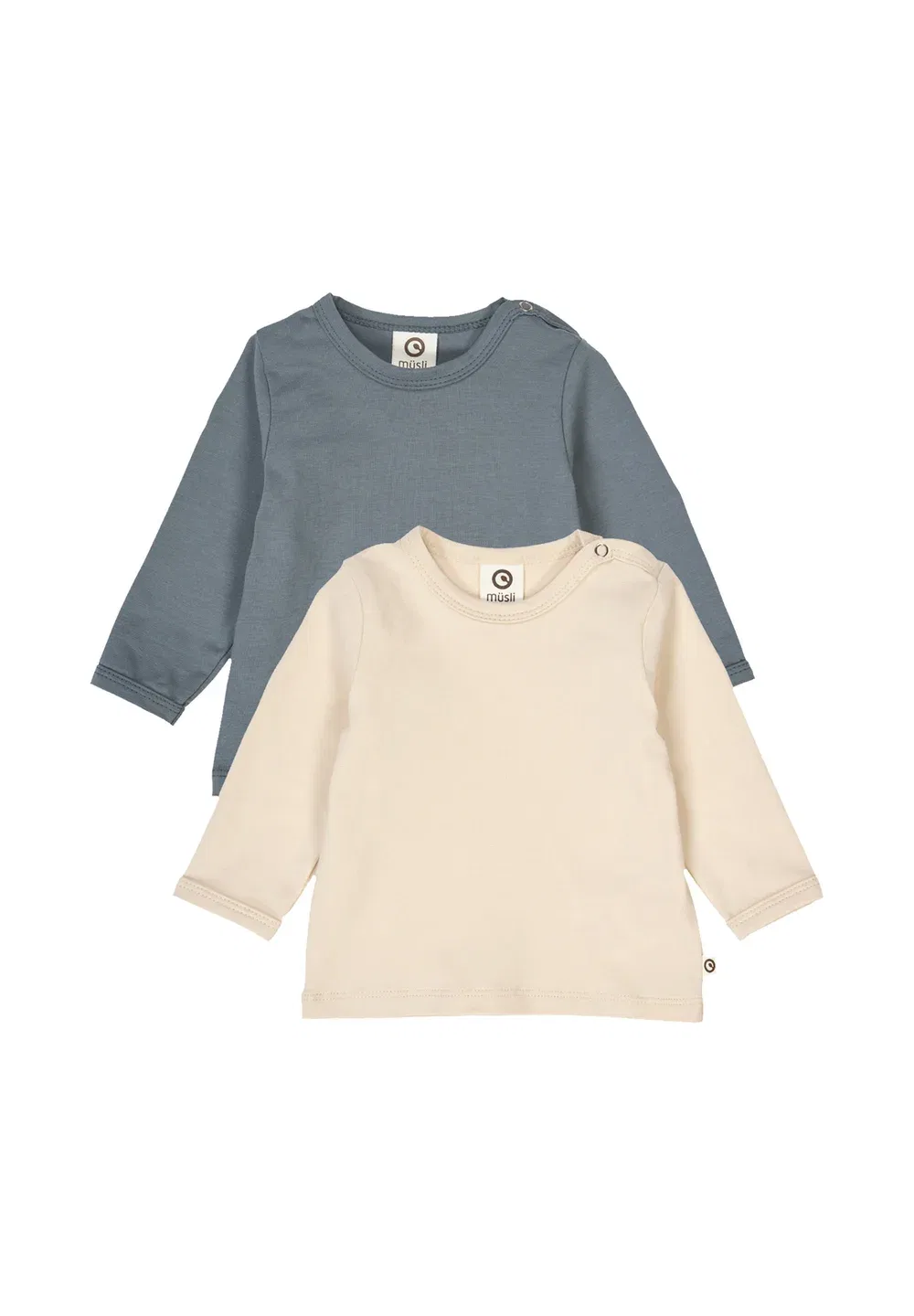 Комплект из 2 футболок с длинными рукавами Müsli, Oak/Stormy Blue