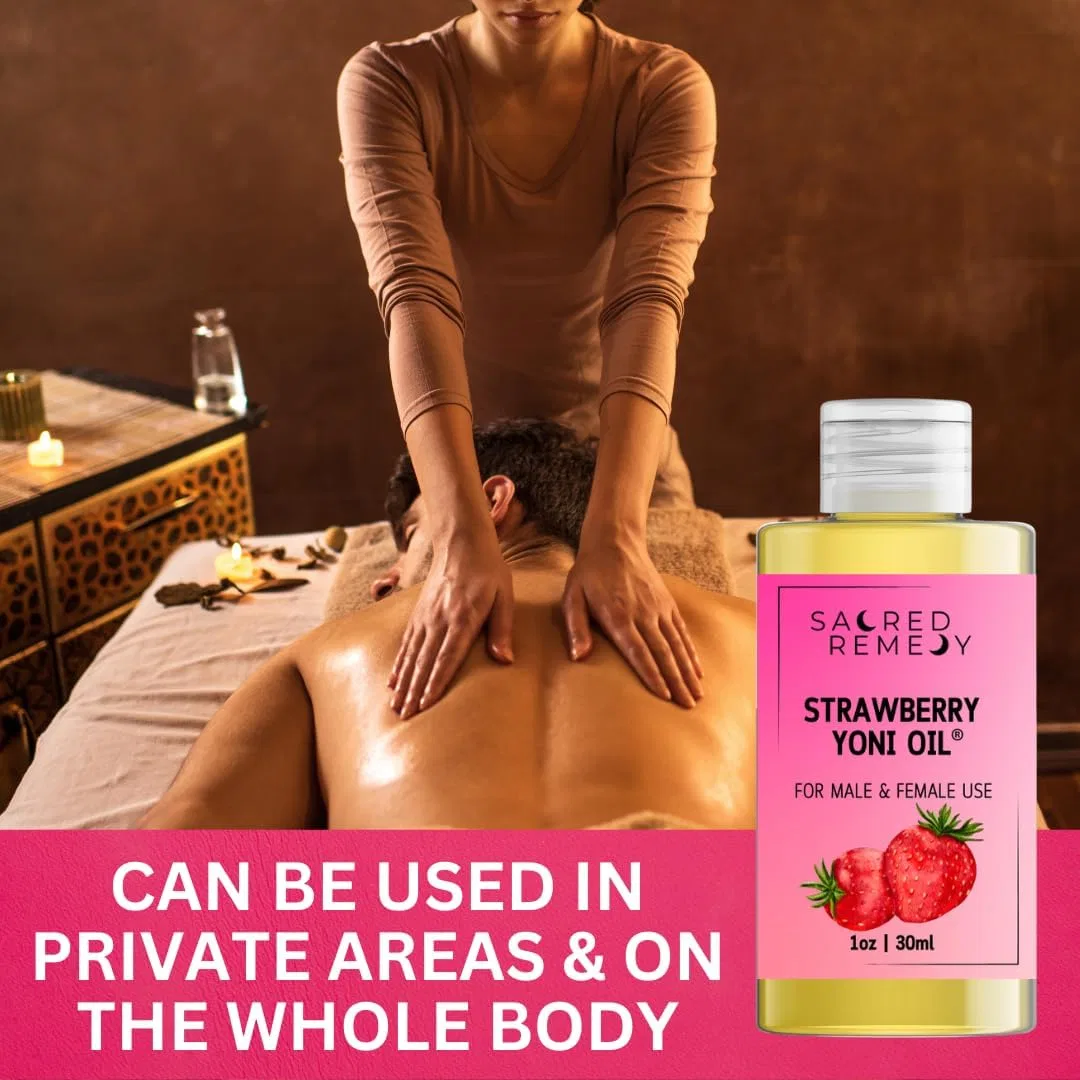 Масло для тела Strawberry Yoni Oil, Sacred Remedy, 50 мл — фото 3