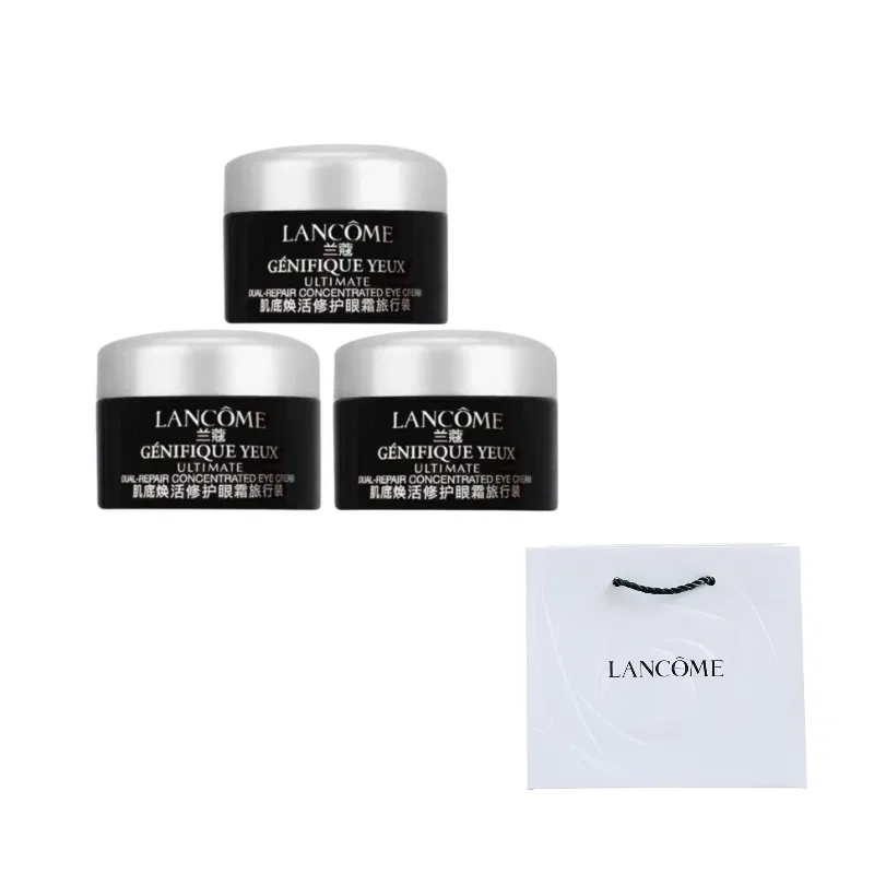 Женский набор пробников осветляющего крема для глаз с моделью New White Basic, LANCOME, 5 мл*3, Black