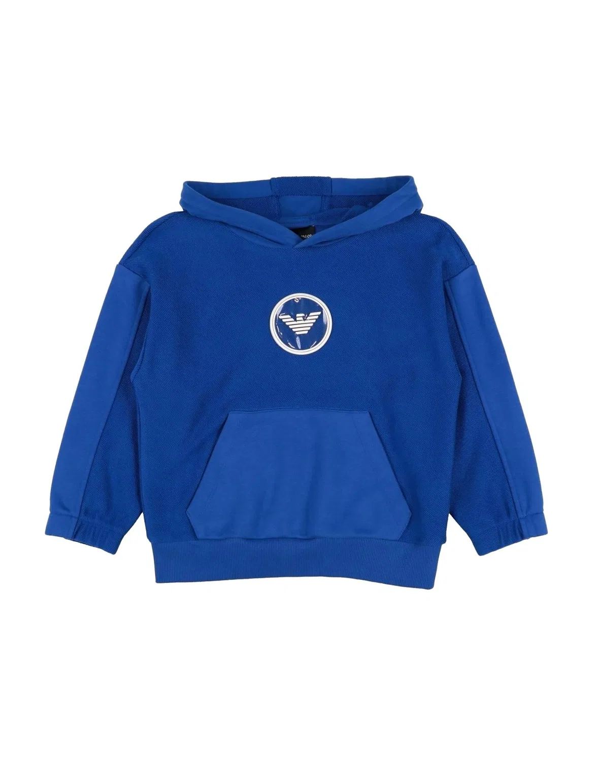 Детское худи для мальчиков с капюшоном Fleece Giorgio Armani, синий