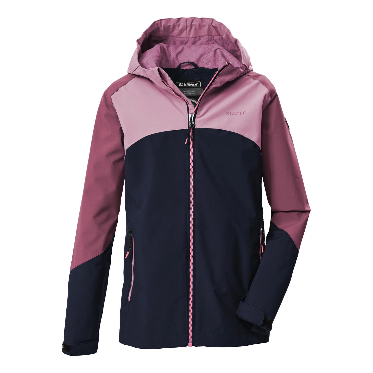 Детская куртка для девочек с принтом KOS 158 GRLS JCKT Killtec, Blau Rosa Navyblau