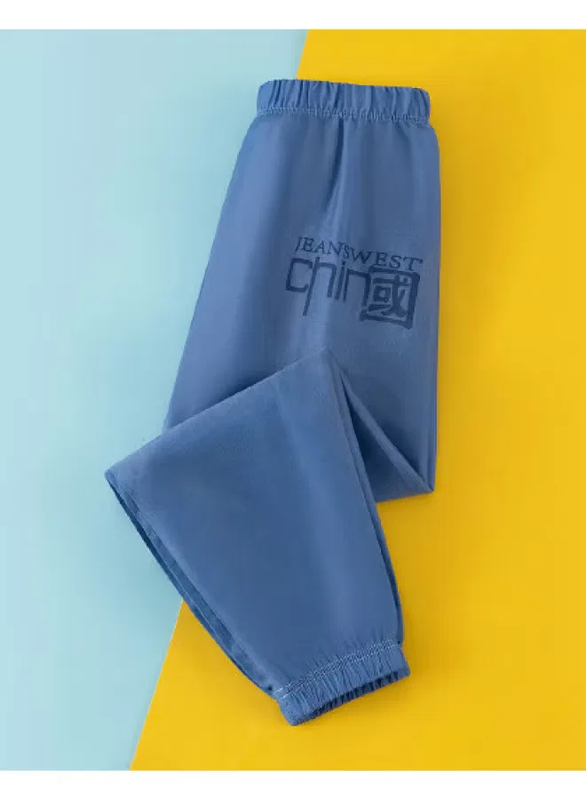 Штаны летние легкие джинсовые для мальчиков Jeanswest, темно-синий