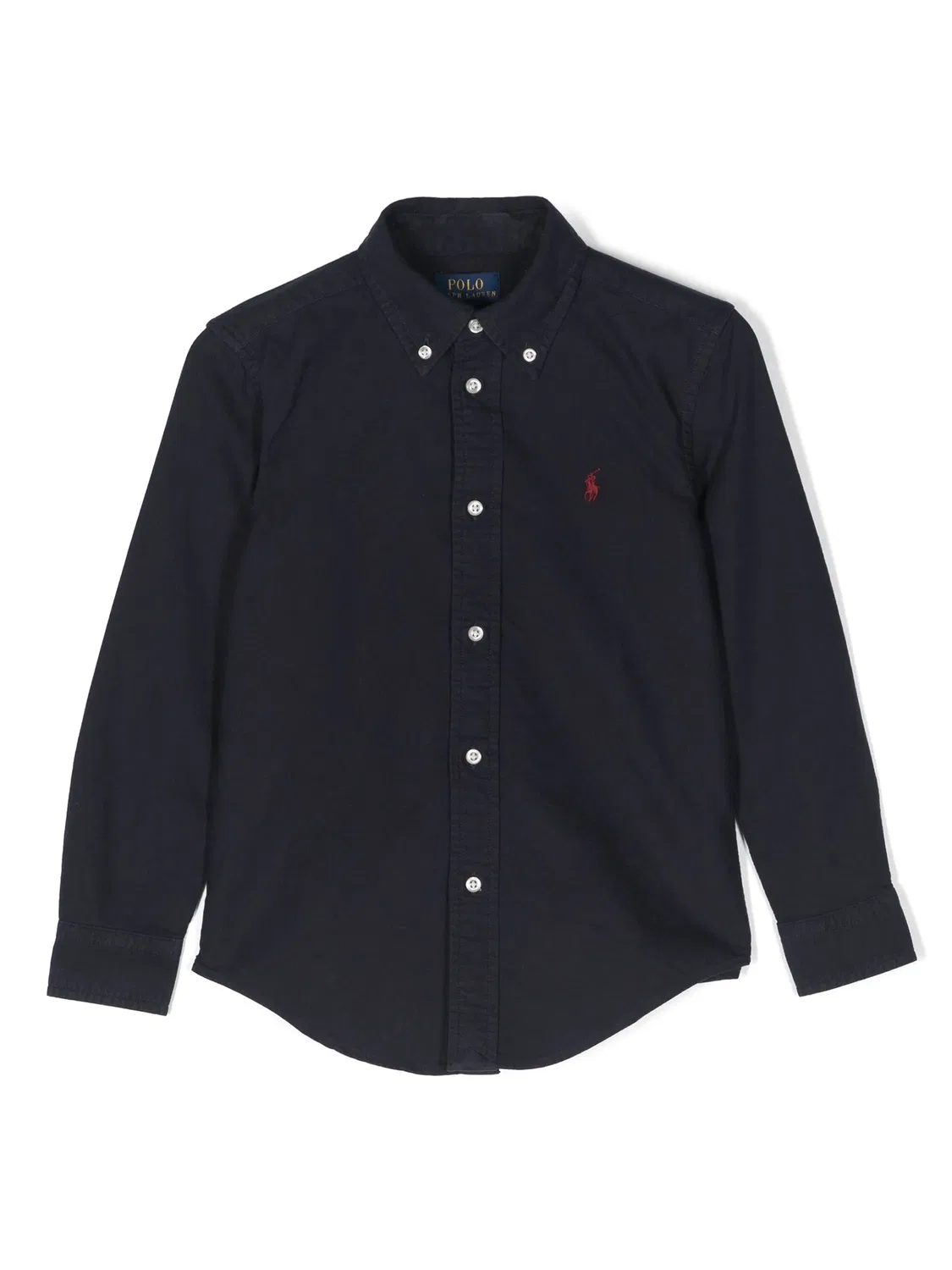 Рубашка с воротником на пуговицах темно-синяя Polo Ralph Lauren, синий