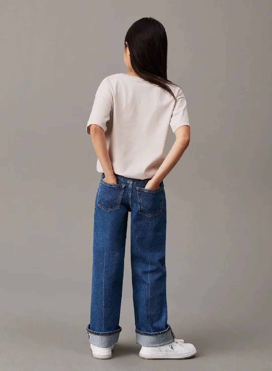 Футболка с принтом природы оверсайз Calvin Klein Jeans, серый — фото 2