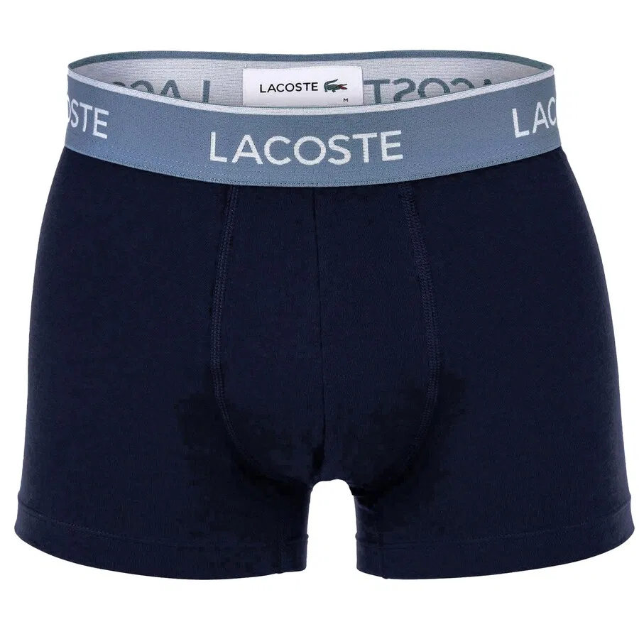 Боксерские шорты LACOSTE синего цвета — фото 2