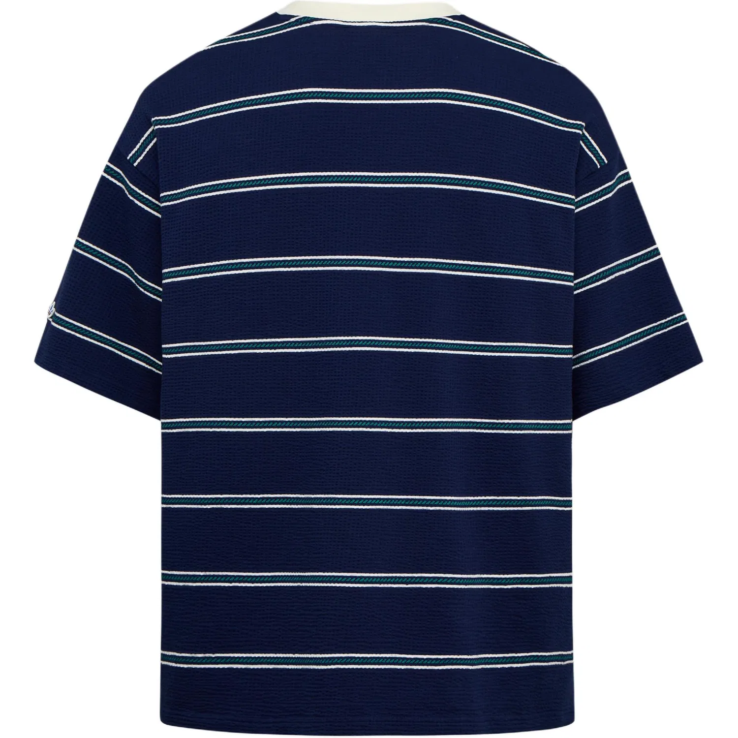 Футболка с круглым вырезом, модель Moderate, Adidas Originals, Dark Indigo/Jade White — фото 3