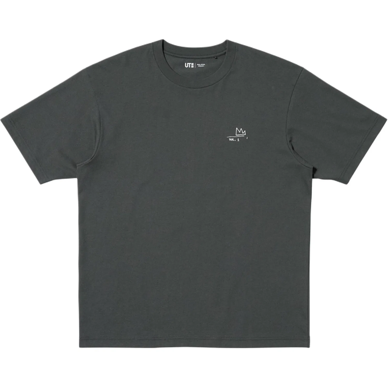 Футболка унисекс с принтом Jean-Michel Basquiat, UNIQLO, Dark Gray