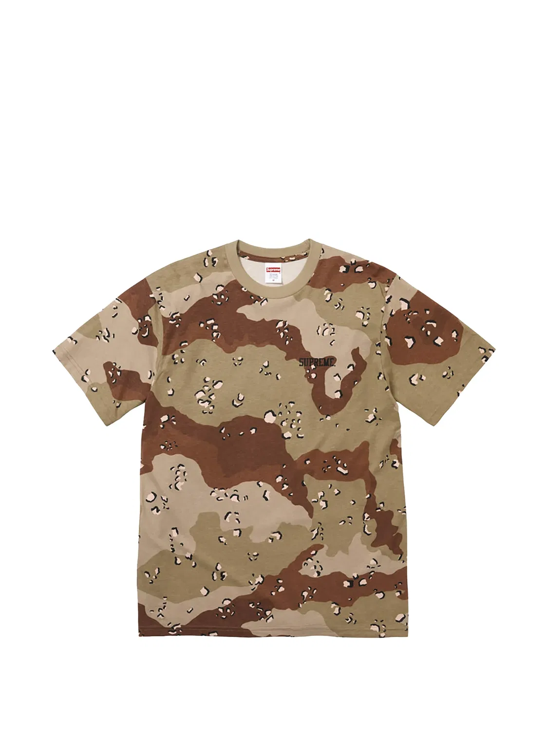 Футболка с логотипом Supreme, нейтральные цвета