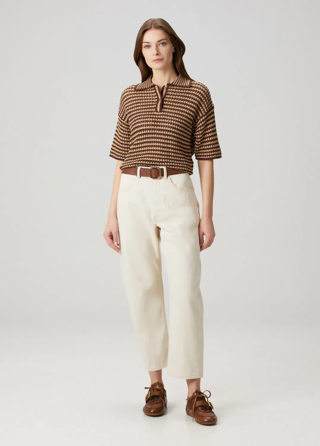 Трикотажное поло Polo Ralph Lauren, brown — фото 2