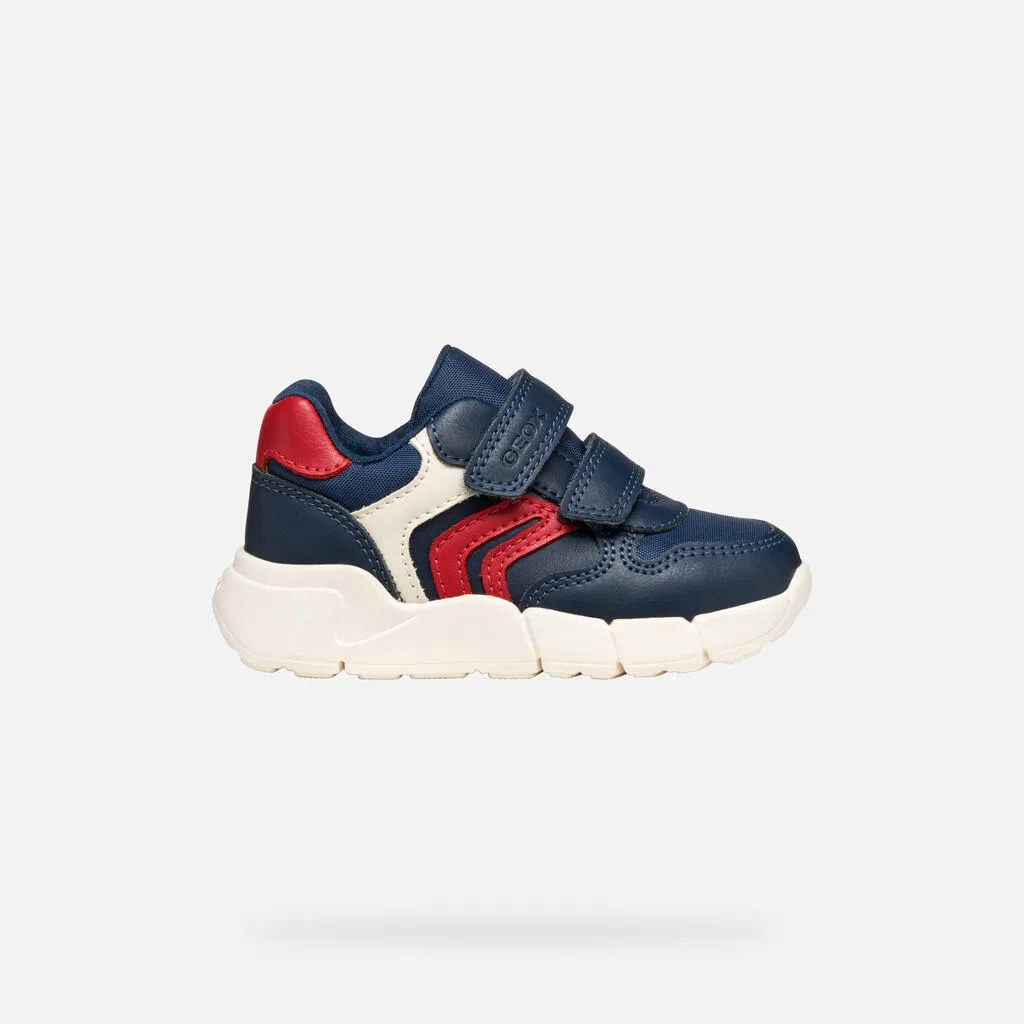 Детские кроссовки для мальчиков B Flexyper Mini Boy Geox, Kosmosblau / Rot — фото 2