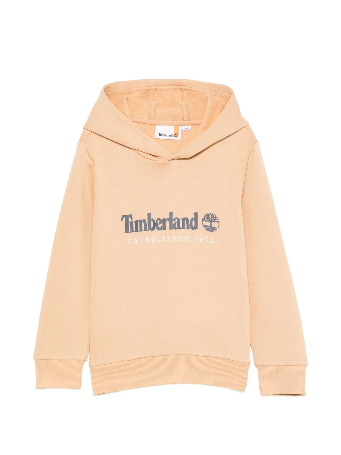 Худи с логотипом Timberland Kids, нейтральные цвета