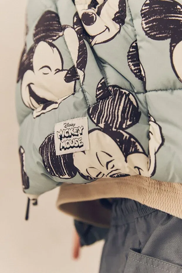 Детское пальто для мальчиков с принтом Mickey Mouse Next Baby, Acikmavi — фото 4