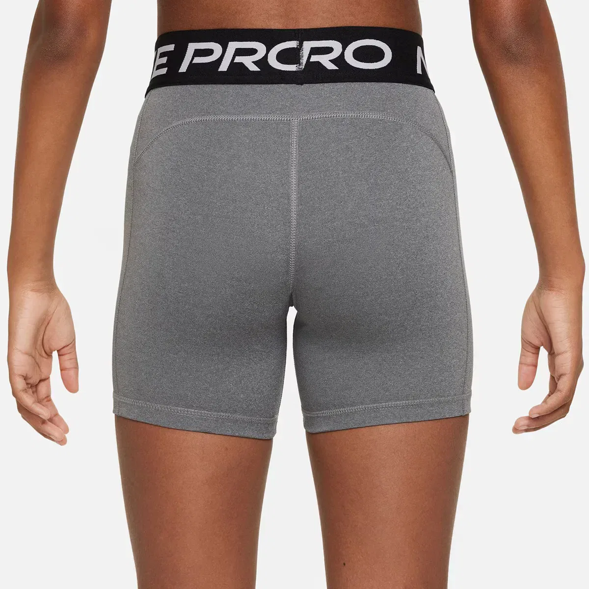Детские шорты для девочек компрессионные Nike Pro 3" Gris — фото 2