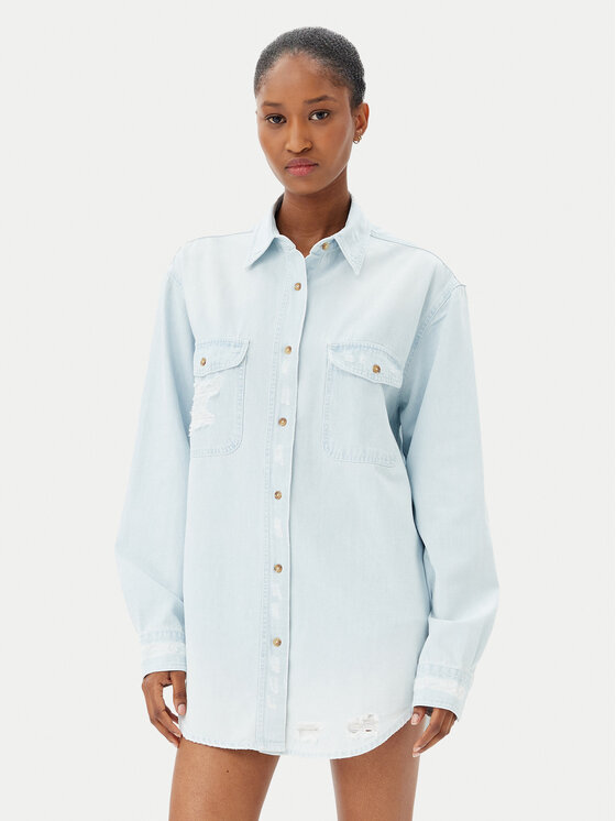 

Джинсовая рубашка стандартный крой Everyday Chambray 24864 One Teaspoon, голубой